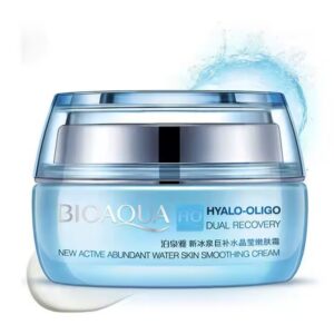 Крем для обличчя з олігомером гіалуронової кислоти BioAqua Hyalo-Oligo Dual Recovery Smoothing Cream