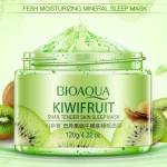 Маска для обличчя Нічна Bioaqua Kiwi Fruit Sleepimg Mask з ківі і муцином равлика 120г