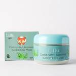 Маска для лица глиняно-пузырьковая с морскими водорослями Carbonated Bubble Seaweed Mask Lillu, 100 мл