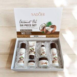 Подарочный набор для лица с экстрактом кокоса Sadoer (6в1)