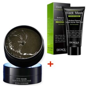 Патчи с экстрактом черного жемчуга Bioaqua + Маска Blackhead Bioaqua