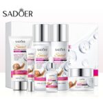 Подарочный набор по уходу за лицом Sadoer з муцином улитки и коллагеном (6в1)