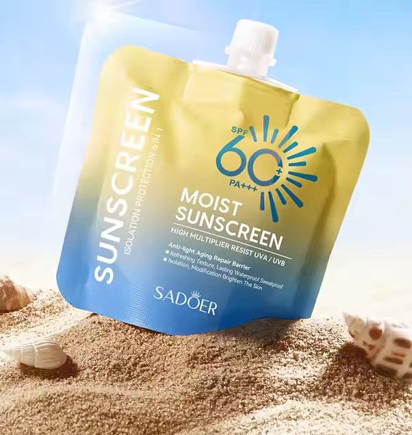 Солнцезащитный крем высокой мощности SPF 60+ PA+++, Sadoer