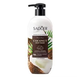Гель для душа с экстрактом кокоса, Sadoer 400мл