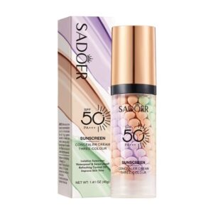 База для обличчя триколірна SPF 50, Sadoer